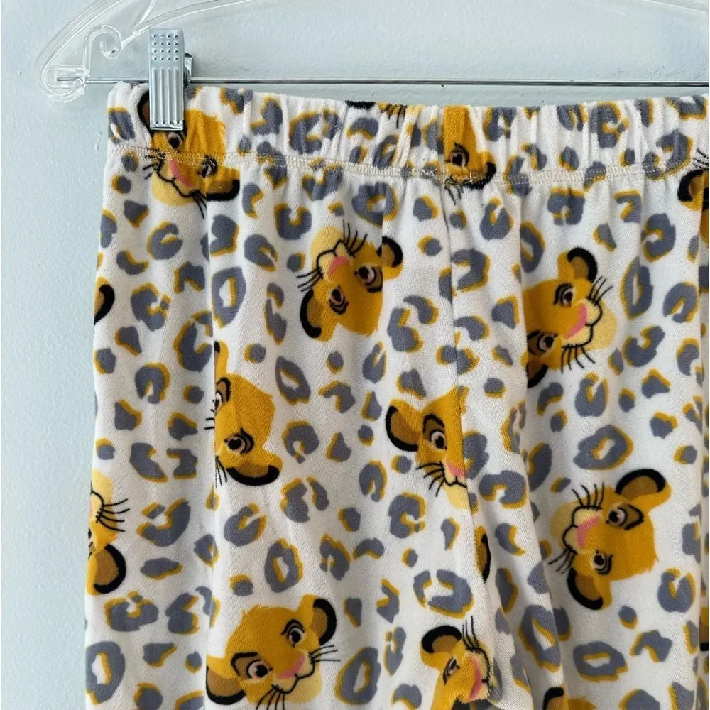 Disney The Lion King Simba Leopard Print Pajama Pants Joggers Sleepwear size XS - Picture 6 of 7